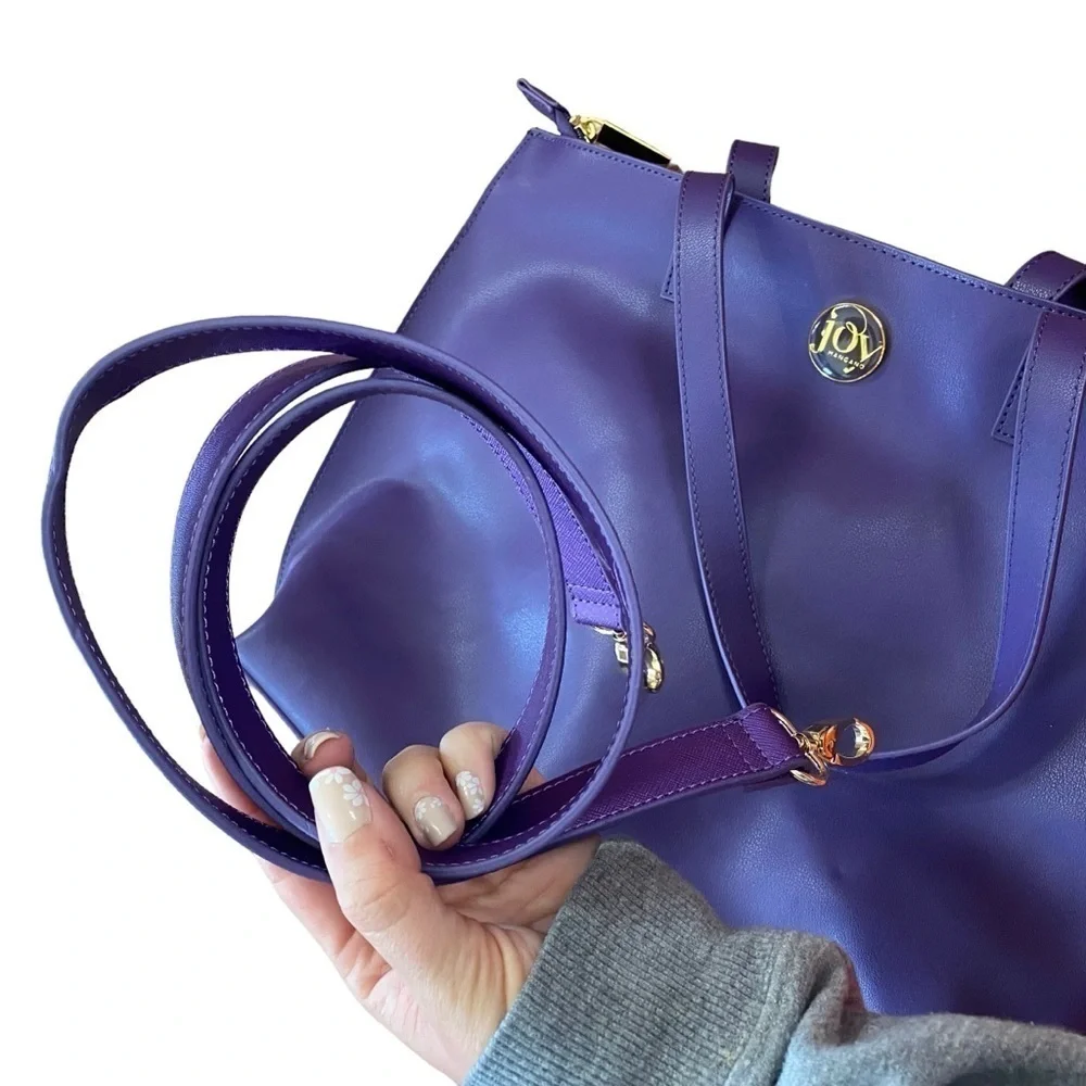 Joy Mangano Vibrant Purple Tote